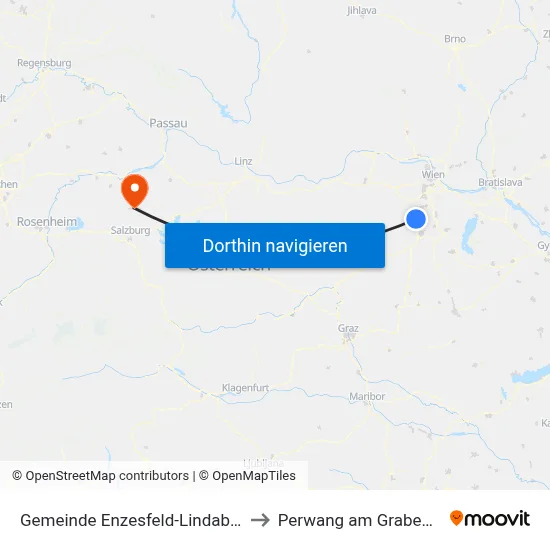 Gemeinde Enzesfeld-Lindabrunn to Perwang am Grabensee map