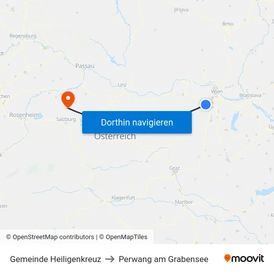 Gemeinde Heiligenkreuz to Perwang am Grabensee map