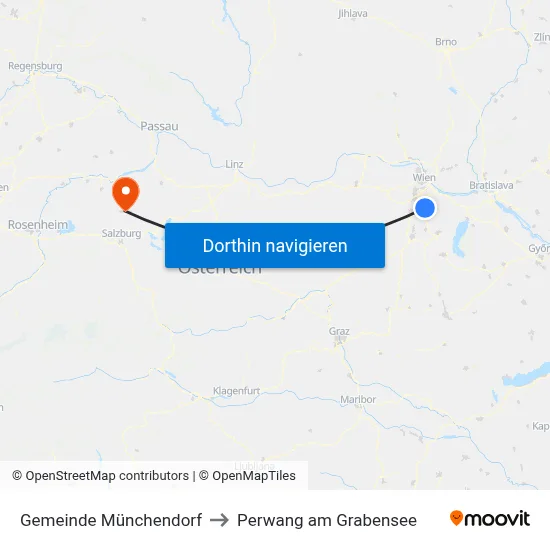 Gemeinde Münchendorf to Perwang am Grabensee map