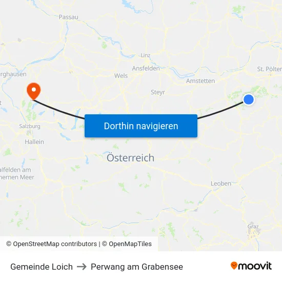 Gemeinde Loich to Perwang am Grabensee map