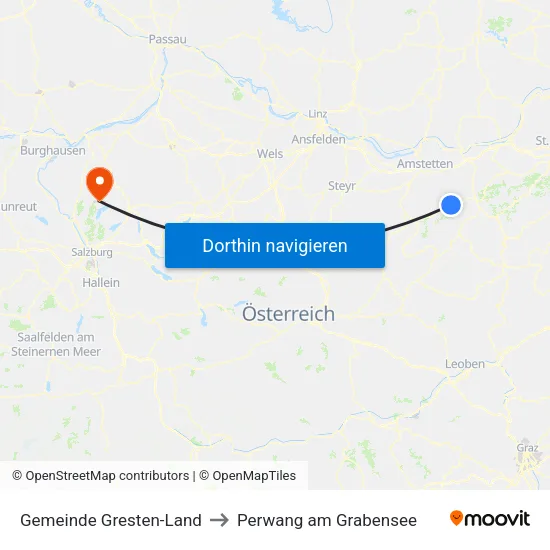 Gemeinde Gresten-Land to Perwang am Grabensee map