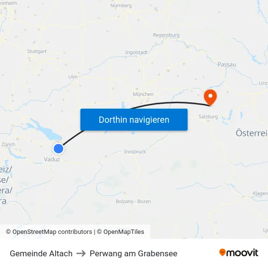 Gemeinde Altach to Perwang am Grabensee map