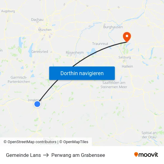 Gemeinde Lans to Perwang am Grabensee map