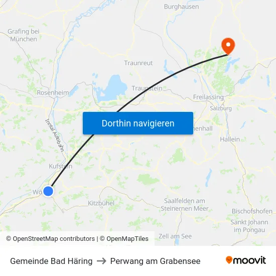 Gemeinde Bad Häring to Perwang am Grabensee map