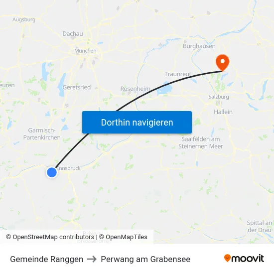 Gemeinde Ranggen to Perwang am Grabensee map