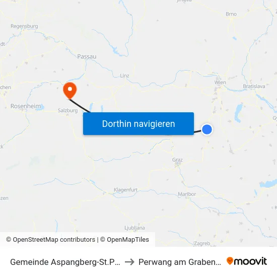 Gemeinde Aspangberg-St.Peter to Perwang am Grabensee map