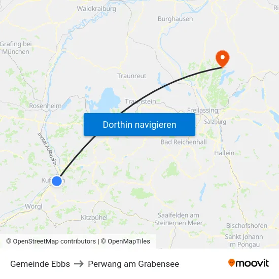 Gemeinde Ebbs to Perwang am Grabensee map