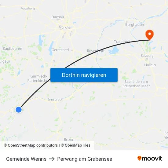 Gemeinde Wenns to Perwang am Grabensee map