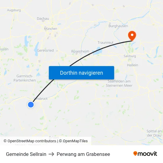 Gemeinde Sellrain to Perwang am Grabensee map