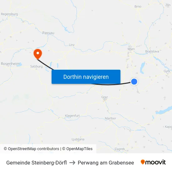Gemeinde Steinberg-Dörfl to Perwang am Grabensee map