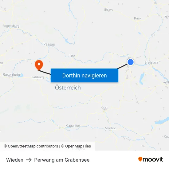 Wieden to Perwang am Grabensee map