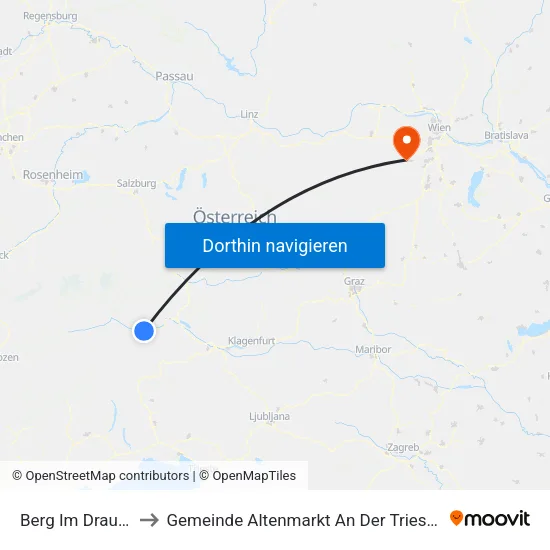 Berg Im Drautal to Gemeinde Altenmarkt An Der Triesting map