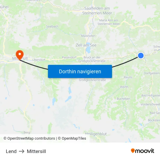 Lend to Mittersill map