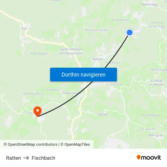 Ratten to Fischbach map