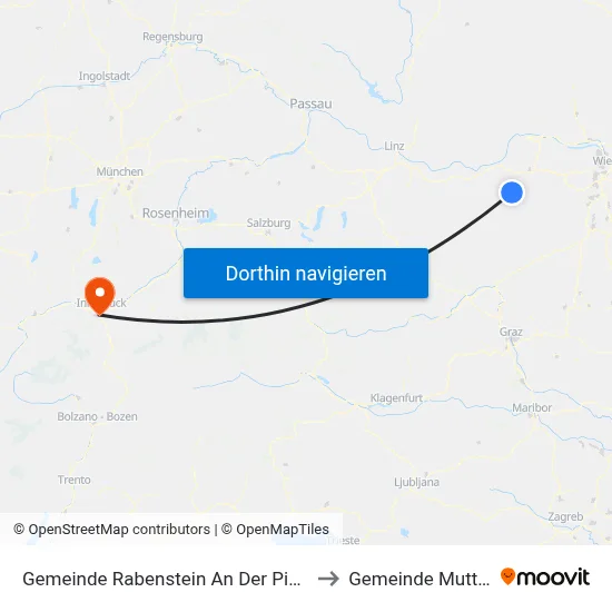Gemeinde Rabenstein An Der Pielach to Gemeinde Mutters map