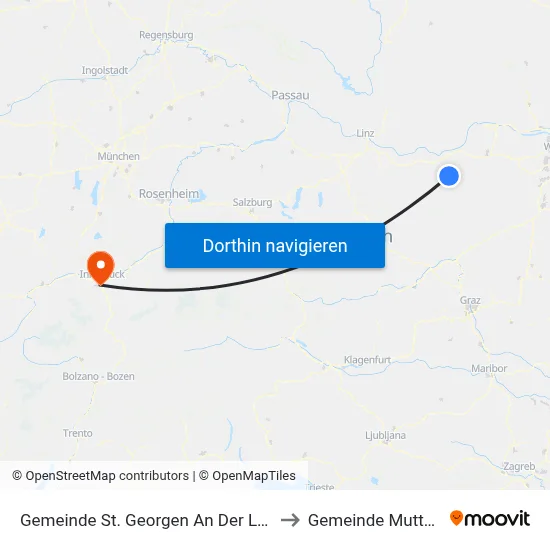 Gemeinde St. Georgen An Der Leys to Gemeinde Mutters map