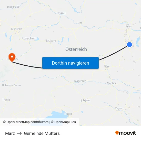 Marz to Gemeinde Mutters map