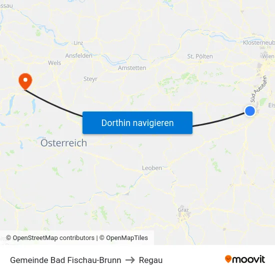 Gemeinde Bad Fischau-Brunn to Regau map