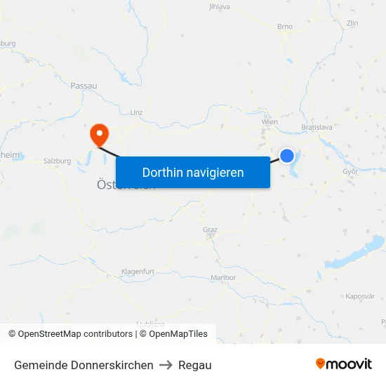 Gemeinde Donnerskirchen to Regau map