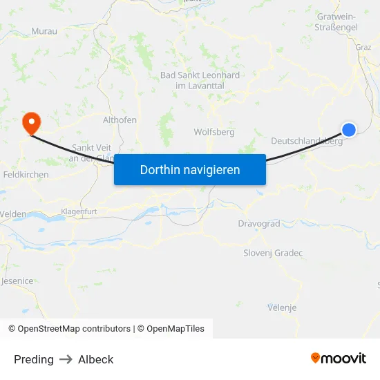 Preding to Albeck map