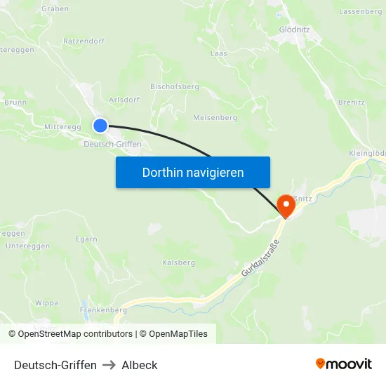 Deutsch-Griffen to Albeck map