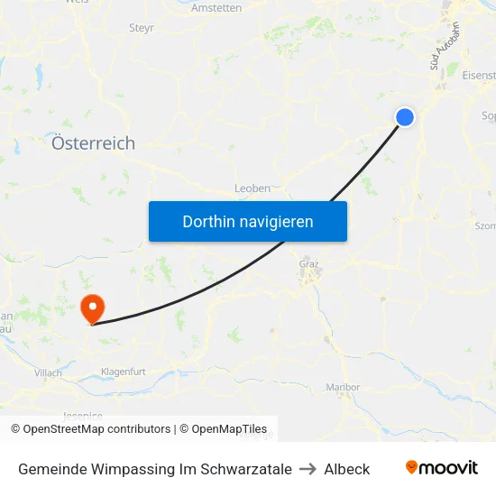 Gemeinde Wimpassing Im Schwarzatale to Albeck map