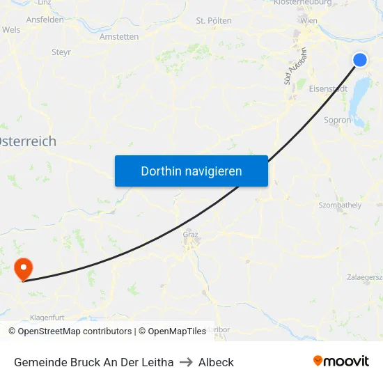 Gemeinde Bruck An Der Leitha to Albeck map