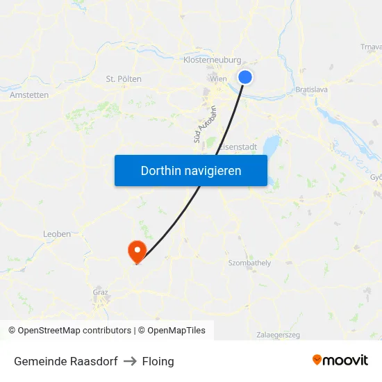 Gemeinde Raasdorf to Floing map