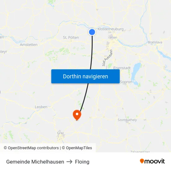 Gemeinde Michelhausen to Floing map