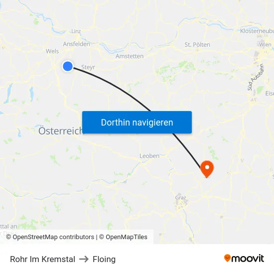 Rohr Im Kremstal to Floing map