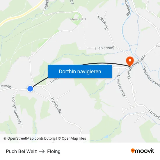 Puch Bei Weiz to Floing map