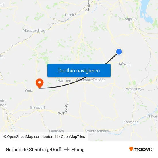 Gemeinde Steinberg-Dörfl to Floing map
