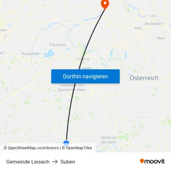 Gemeinde Leisach to Suben map