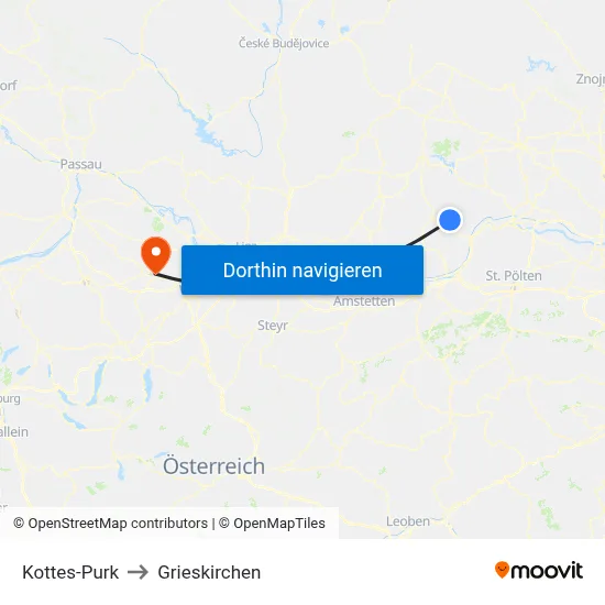 Kottes-Purk to Grieskirchen map