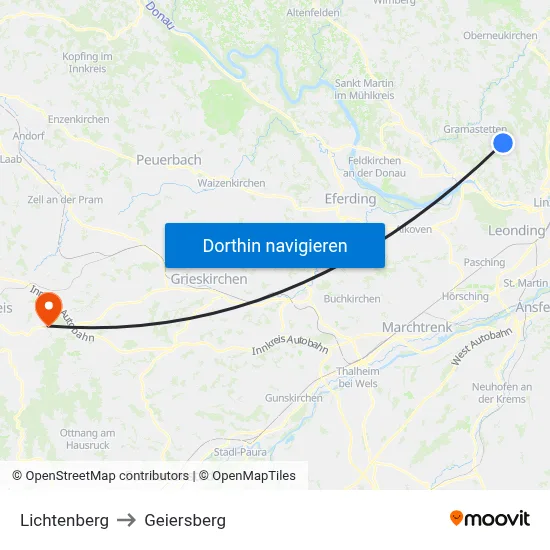 Lichtenberg to Geiersberg map