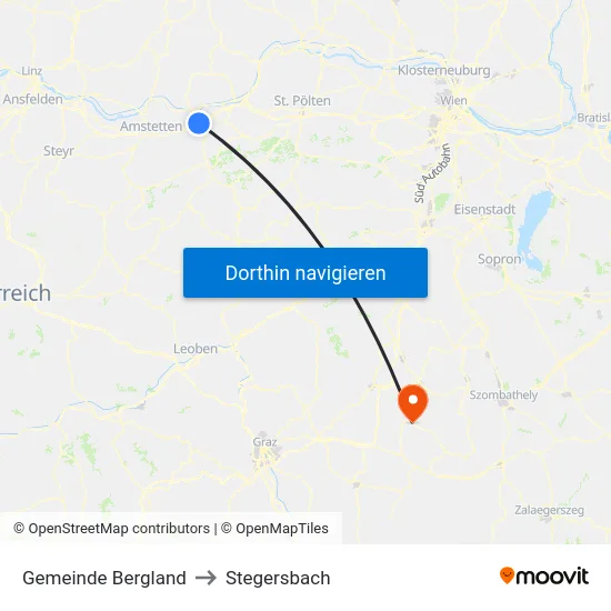 Gemeinde Bergland to Stegersbach map