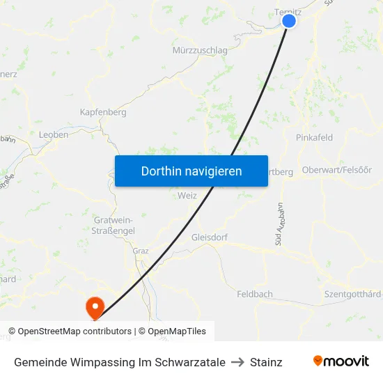 Gemeinde Wimpassing Im Schwarzatale to Stainz map