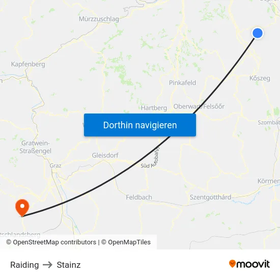 Raiding to Stainz map