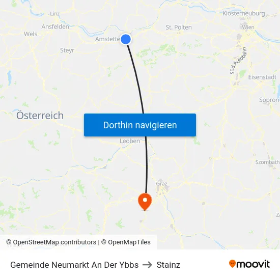 Gemeinde Neumarkt An Der Ybbs to Stainz map
