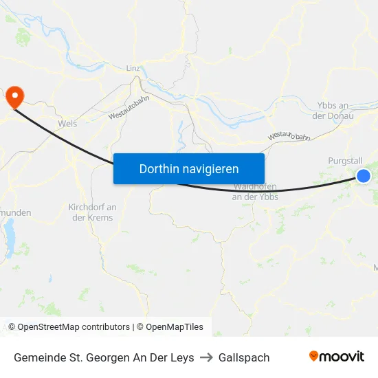 Gemeinde St. Georgen An Der Leys to Gallspach map