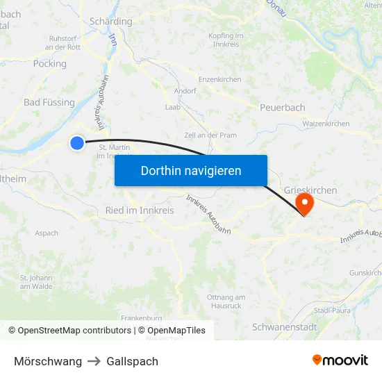 Mörschwang to Gallspach map