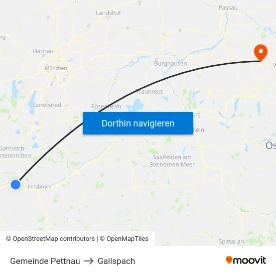 Gemeinde Pettnau to Gallspach map