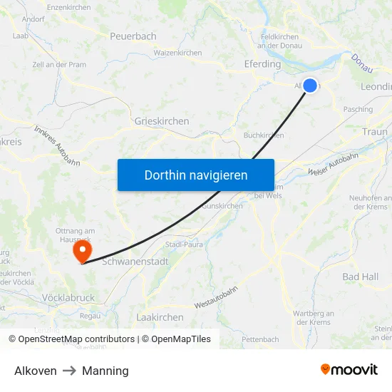 Alkoven to Manning map
