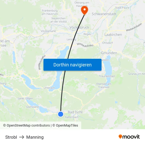 Strobl to Manning map