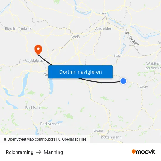 Reichraming to Manning map