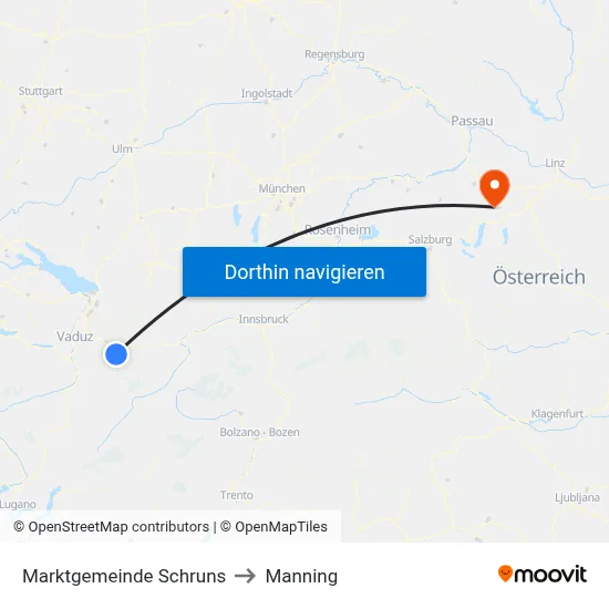Marktgemeinde Schruns to Manning map