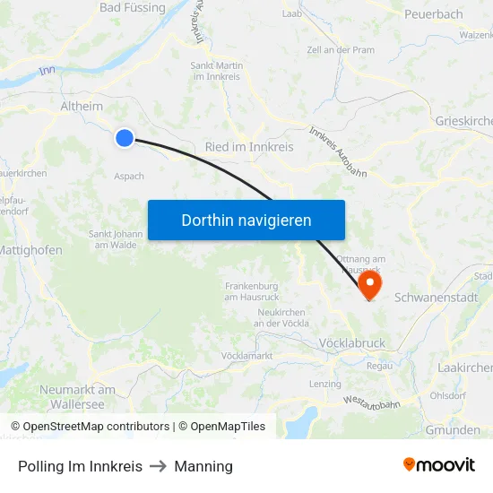 Polling Im Innkreis to Manning map
