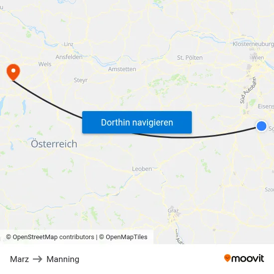 Marz to Manning map