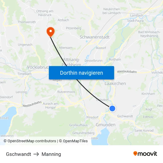 Gschwandt to Manning map