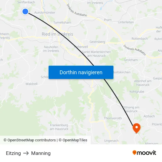 Eitzing to Manning map